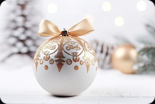 Timeless Gold Ornament - Festive Email Stationery Stationery, Backgrounds